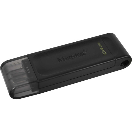 Флеш-накопитель Kingston 64Gb USB3.2 Type-C DataTraveler 70 Black (DT70/64GB)