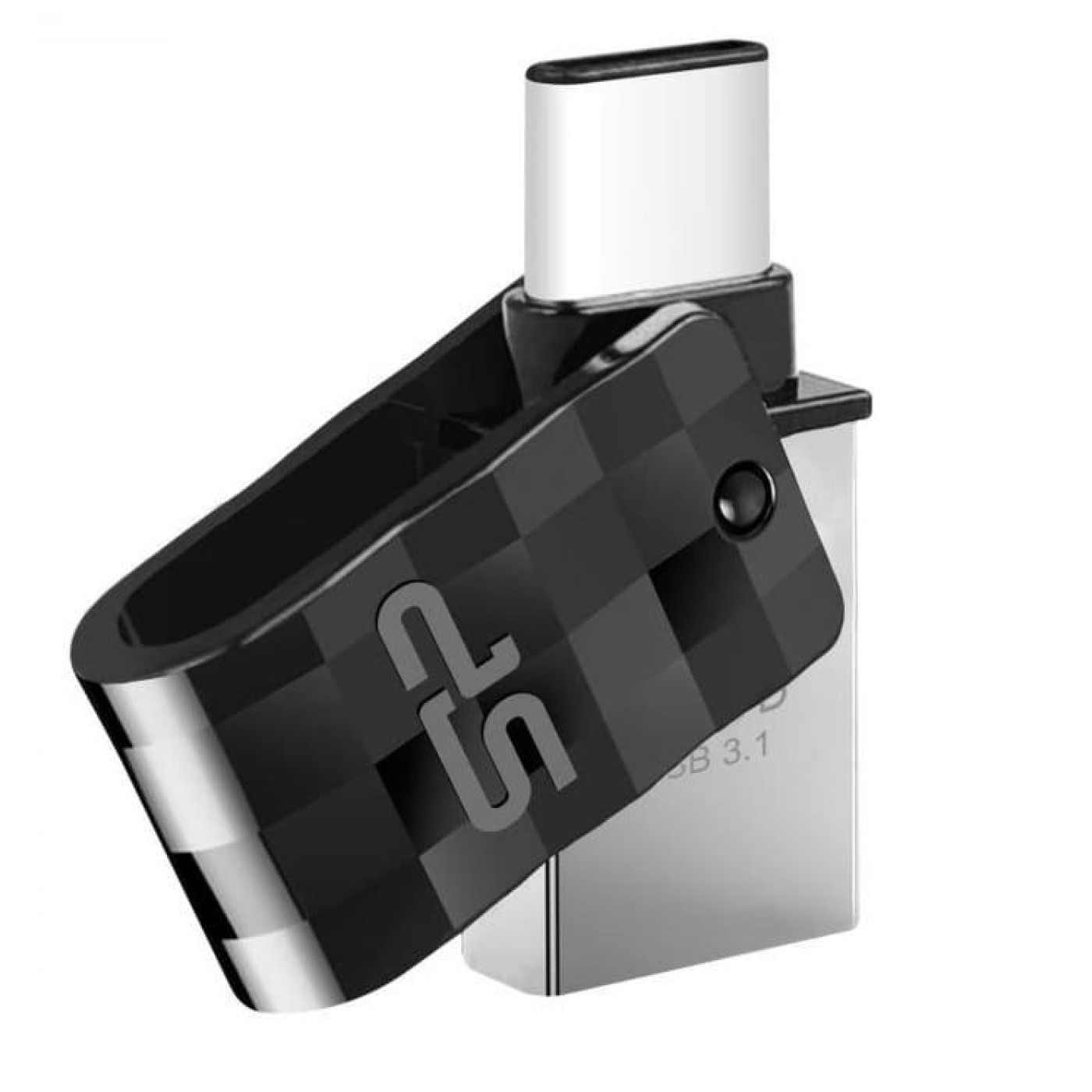 Флеш-накопичувач Silicon Power USB 128G usb3.1+TypeC Swivel C31 (SP128GBUC3C31V1K)