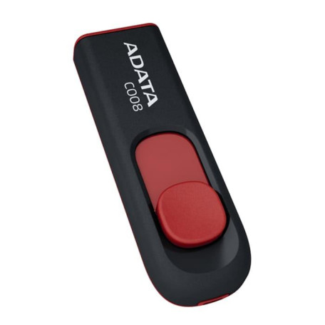 Флеш-накопитель Adata Flash 64Gb C008 Black+Red USB 2.0 (AC008-64G-RKD)