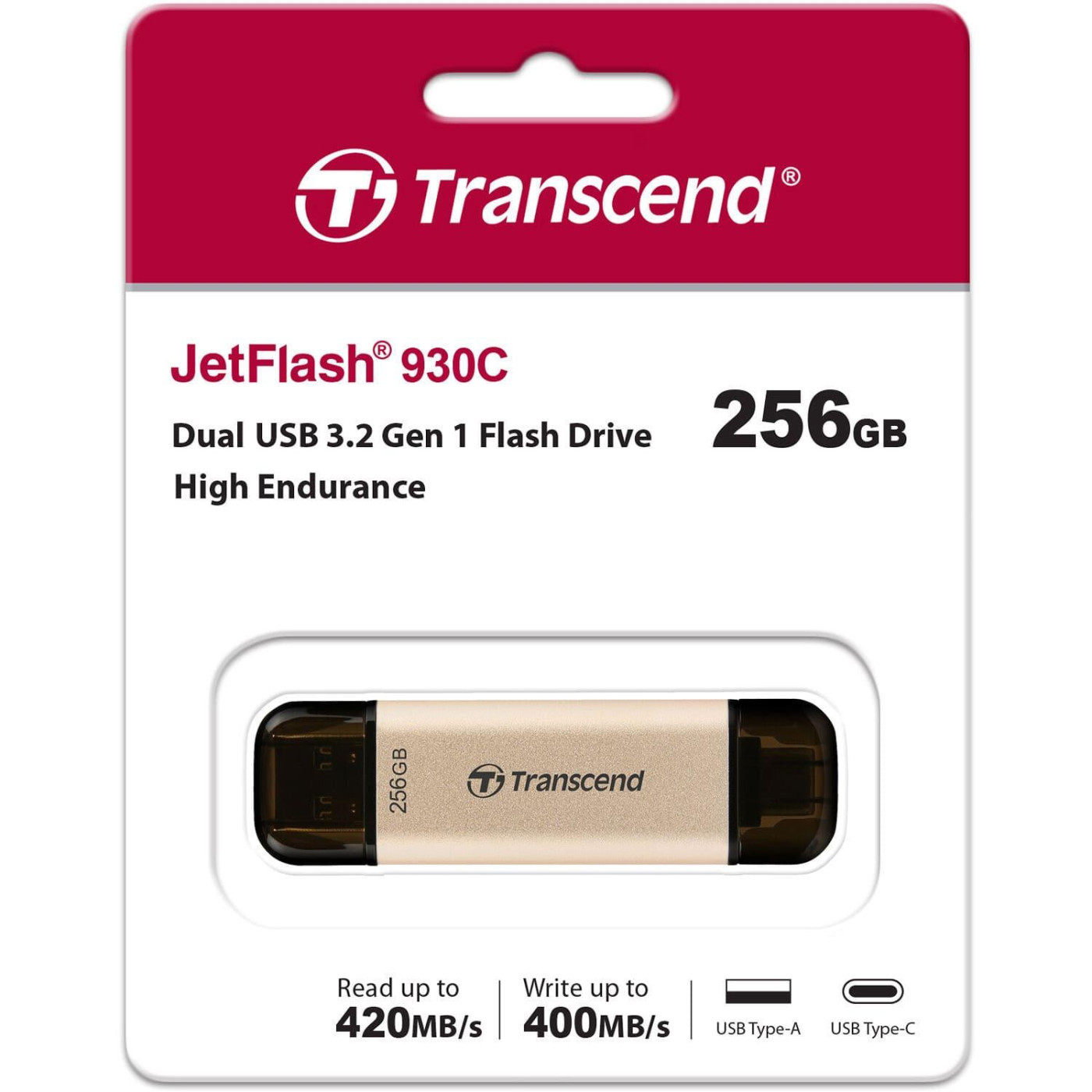 Флеш-накопитель Transcend 256 GB JetFlash 930C (TS256GJF930C) (FFUFTR00246)