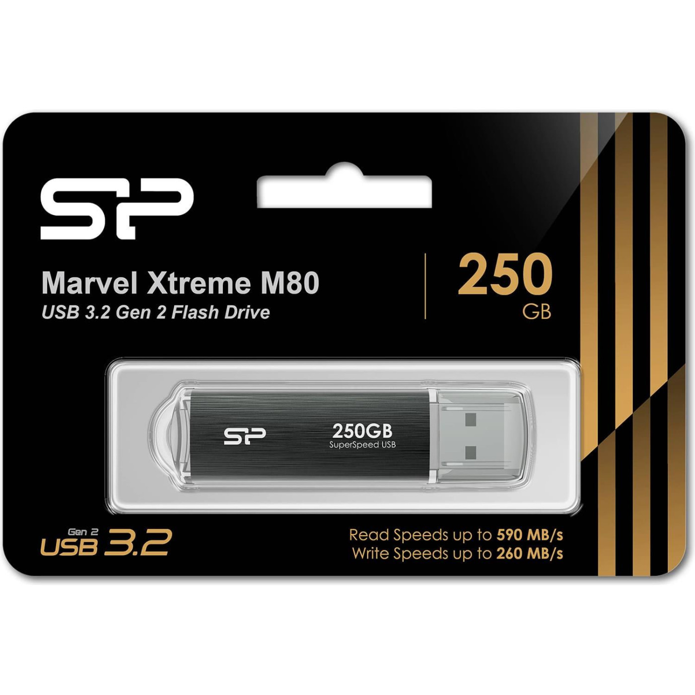 Флеш-накопичувач Silicon Power USB 250G usb3.2 Gen2 Marvel Xtreme M80 (SP250GBUF3M80V1G)
