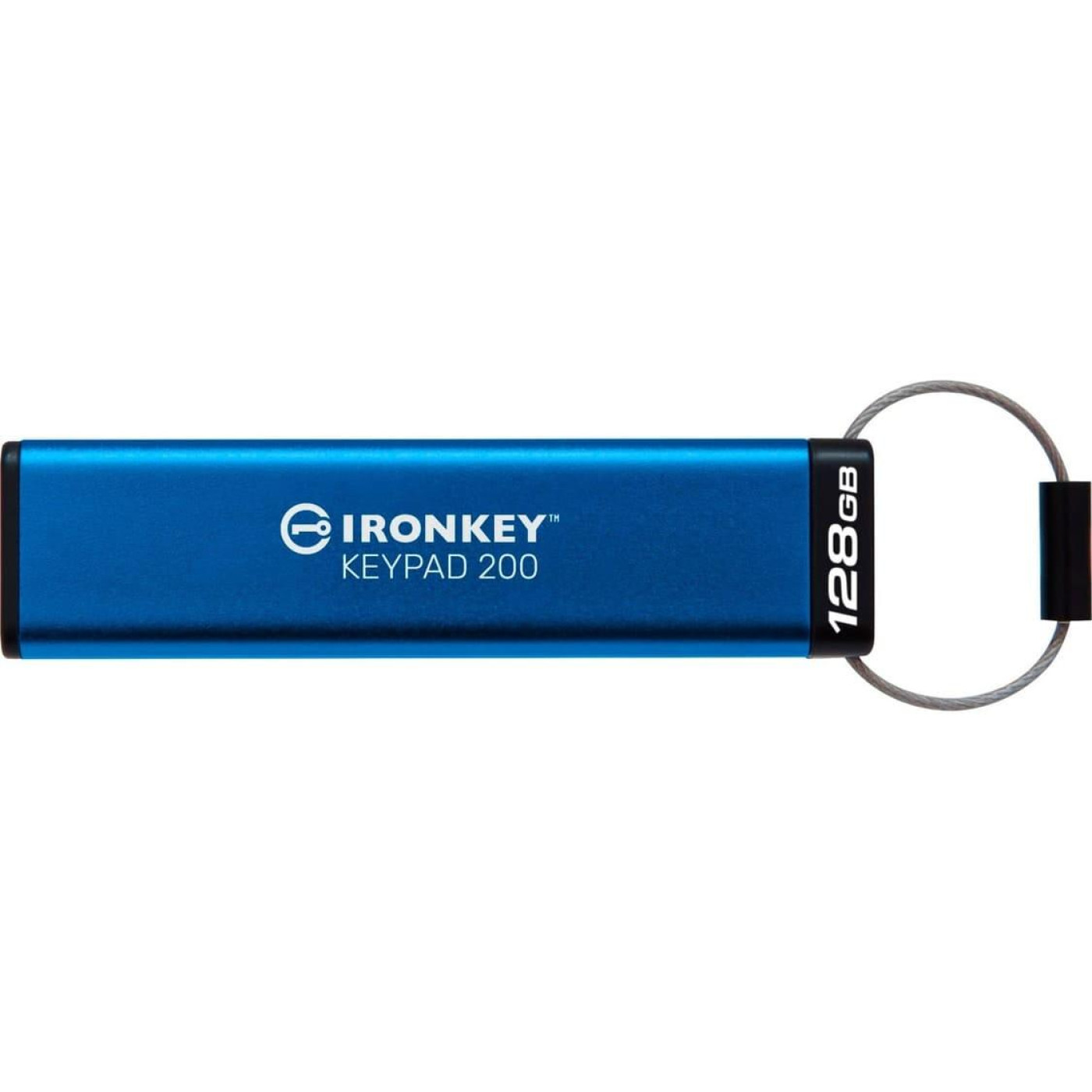 Флеш-накопичувач USB3.2 128GB Kingston IronKey Keypad 200 Type-A Blue (IKKP200/128GB)