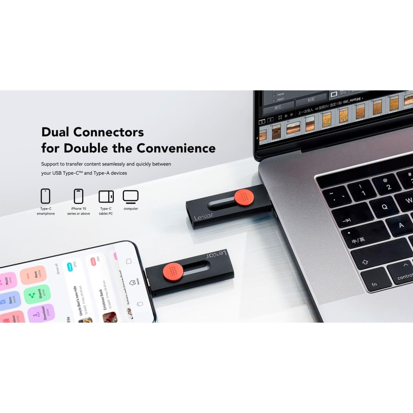 Флеш-памъять (накопичувач USB) USB3.2 128GB LJDD300128G-BNBNG LEXAR