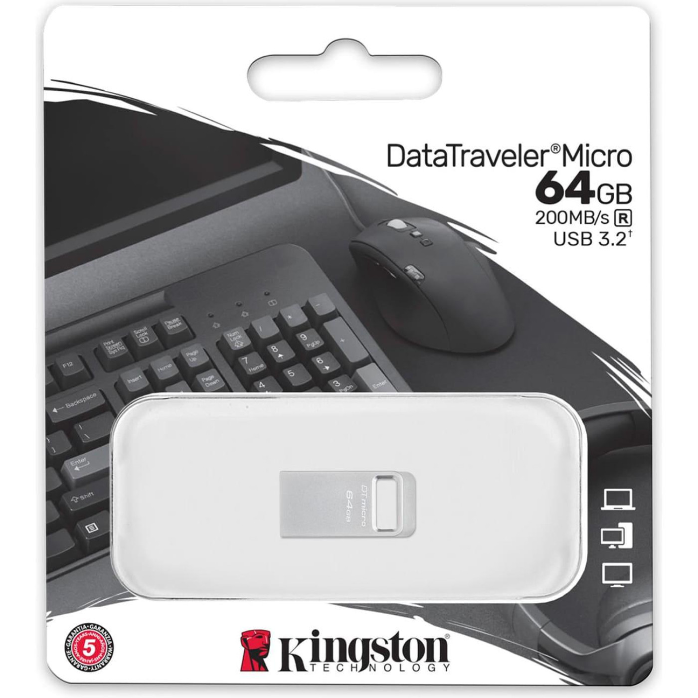 Флеш-накопитель Kingston 64GB DTMC3 G2 200MB/s Metal USB 3.2 (DTMC3G2/64GB)