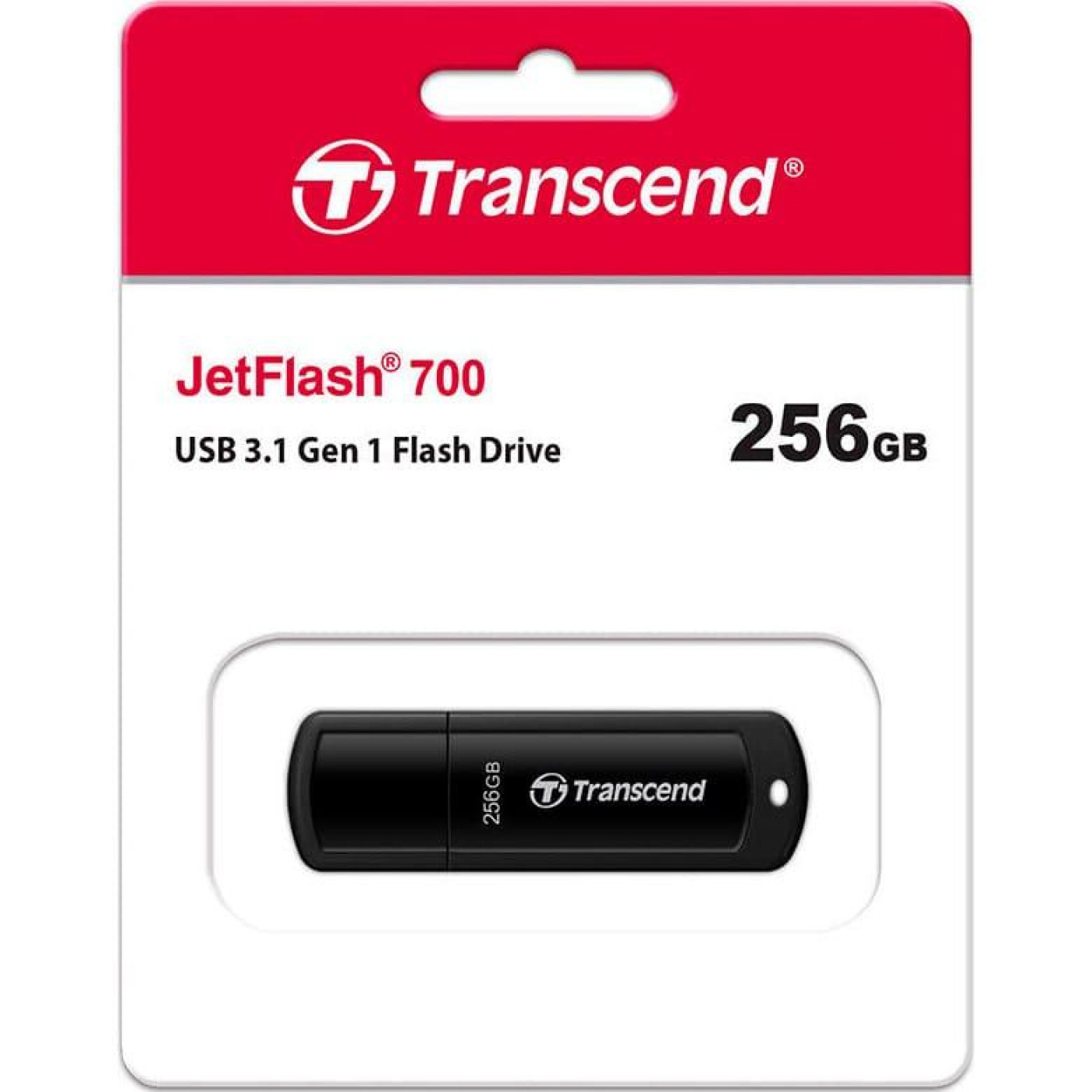 Флеш-накопичувач Transcend JetFlash 256GB USB 3.1 (TS256GJF700) (FFUFTR02107)