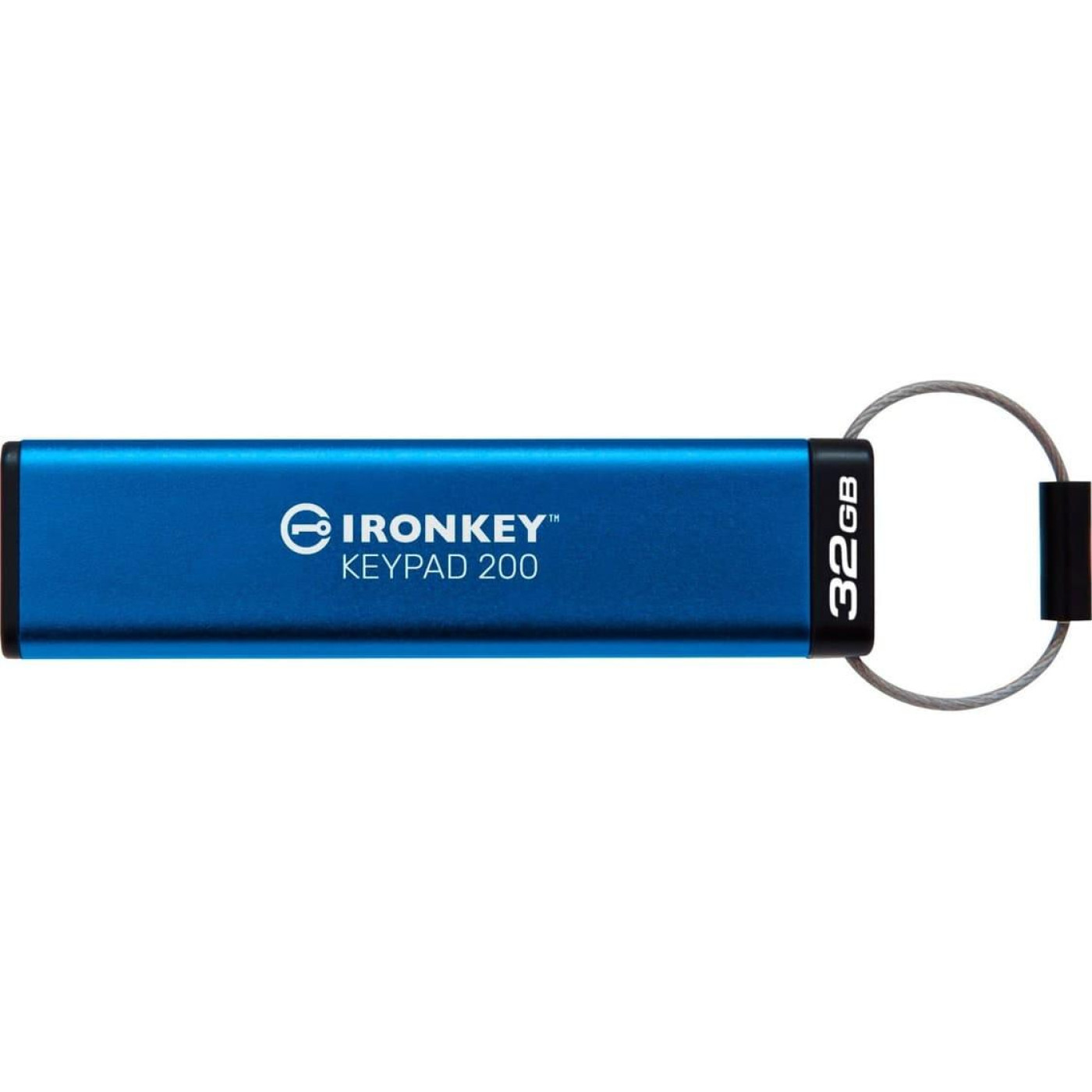 Флеш-накопичувач USB3.2 32GB Kingston IronKey Keypad 200 Type-A Blue (IKKP200/32GB)