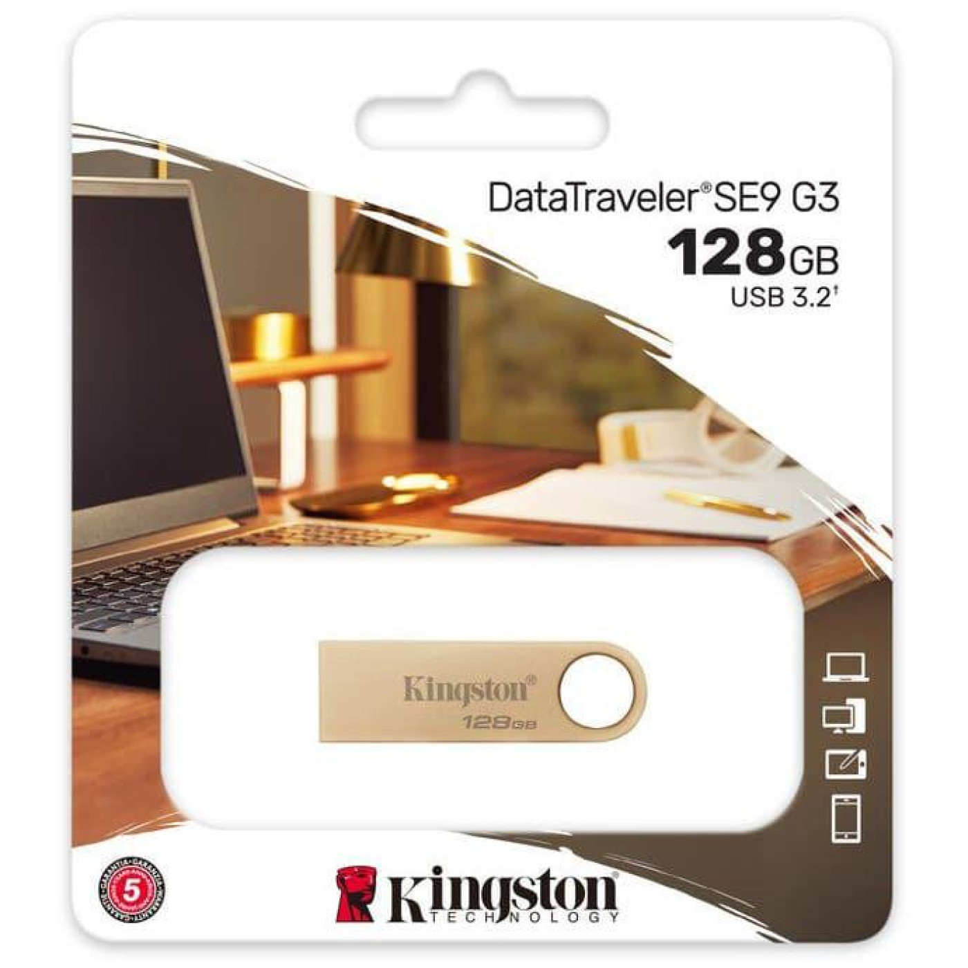 Флеш-накопитель Kingston 128GB USB 3.2 Type-A (DTSE9G3/128GB)