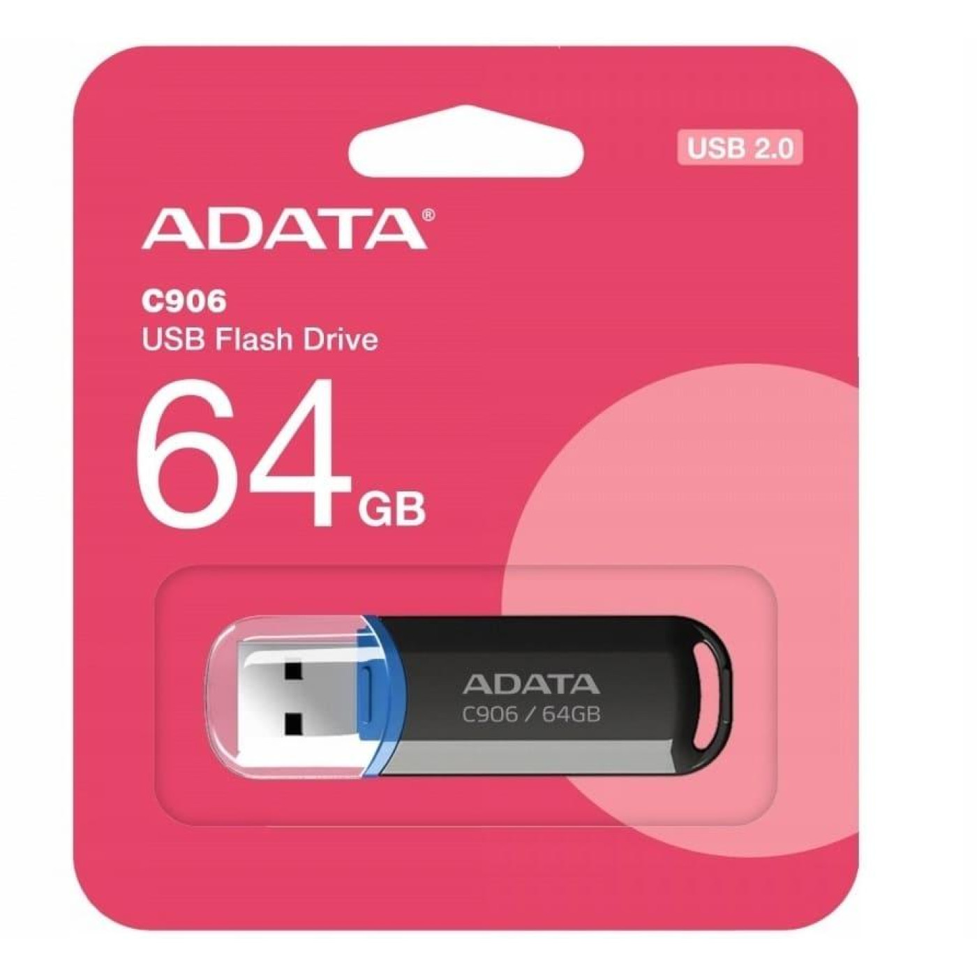 Флеш-накопичувач ADATA USB 2.0 C906 64Gb Black (AC906-64G-RBK)