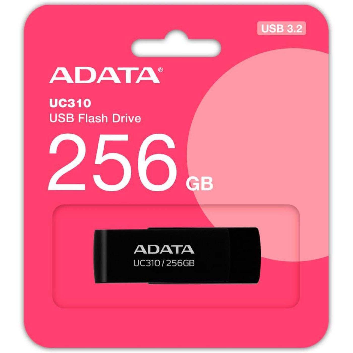Флеш-накопичувач Adata Flash 256Gb USB 3.2 UC310 Black (UC310-256G-RBK)