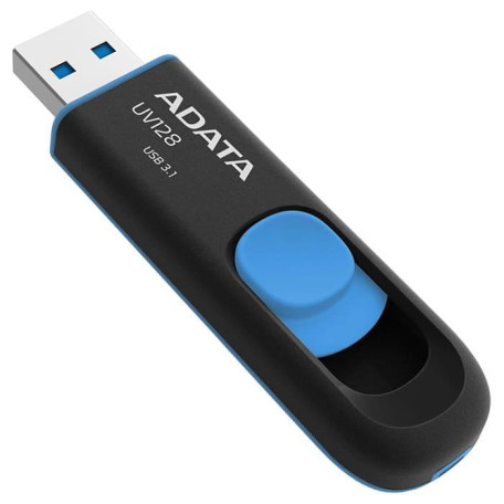 Флеш-накопитель Adata Flash A-DATA USB 3.2 AUV 128 32Gb Black/Blue (AUV128-32G-RBE)