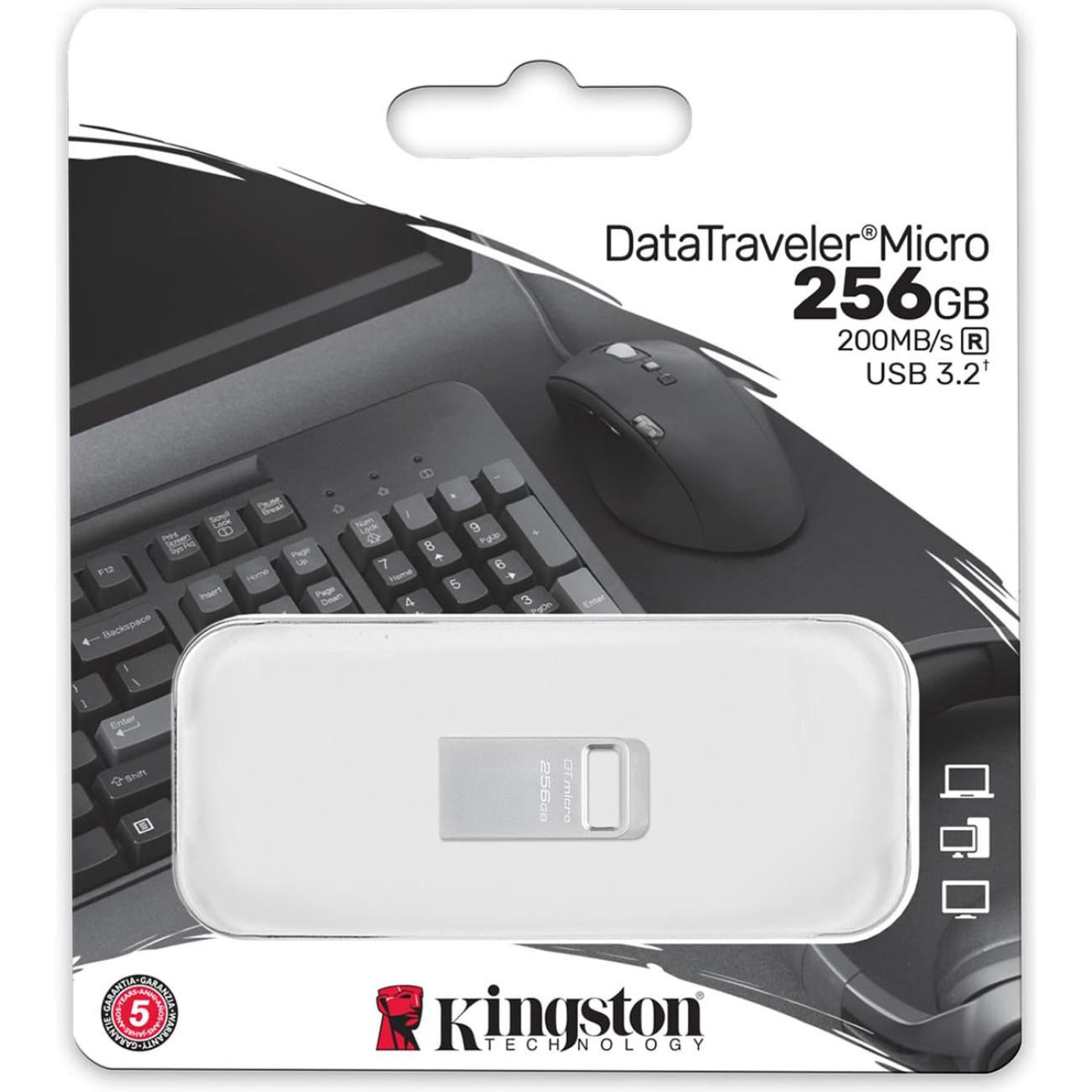 Флеш-накопитель Kingston USB3.2 256GB DataTraveler Micro (DTMC3G2/256GB)