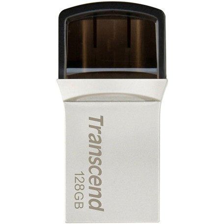 Флеш-накопитель Transcend 128GB JetFlash 890 Silver USB 3.1/Type-C (TS128GJF890S)