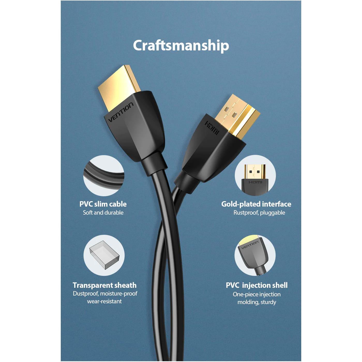 Кабель Vention HDMI-HDMI V 2.0 2 м (AAIBH)