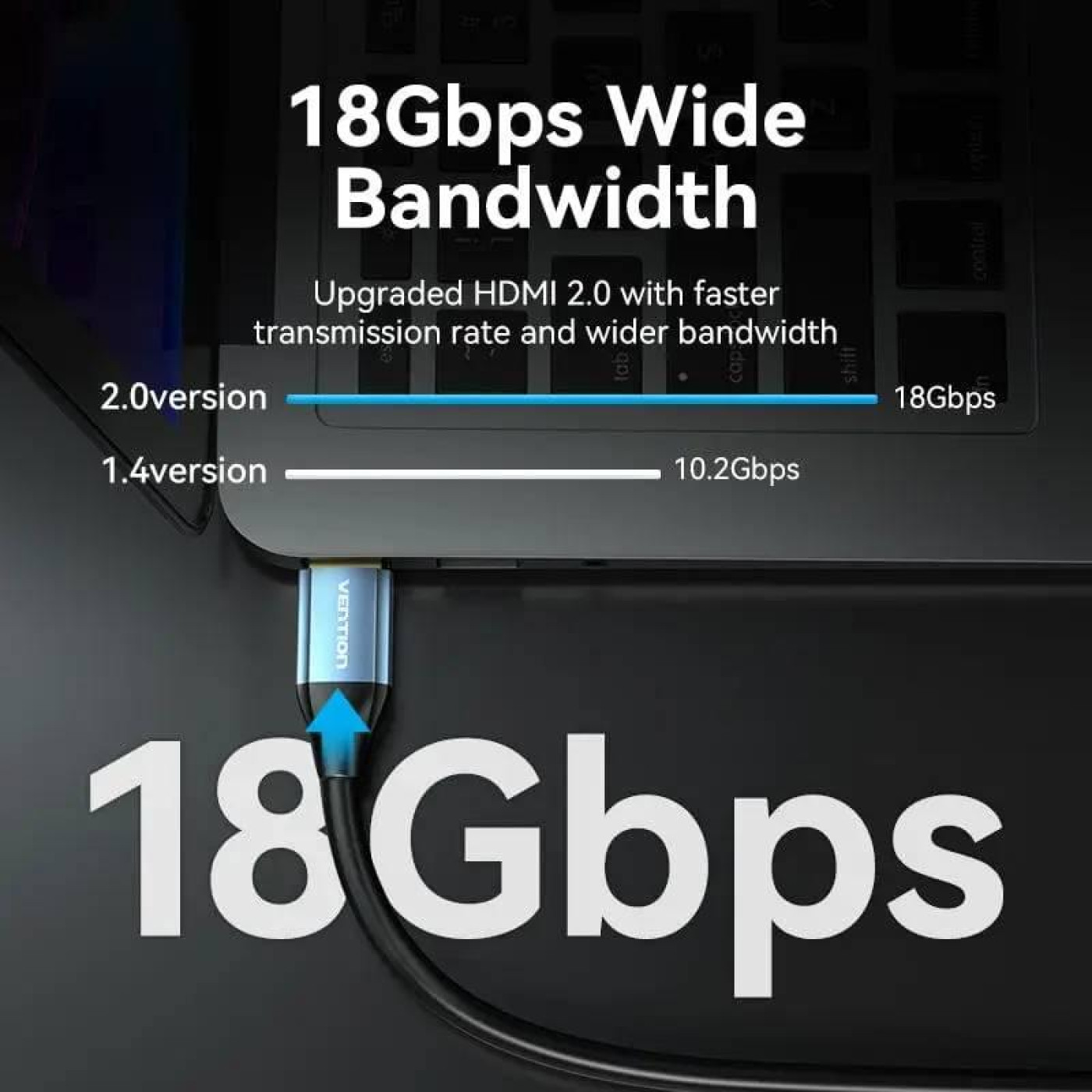 Кабель Vention HDMI-HDMI V 2.0 3 м (ALHSI)