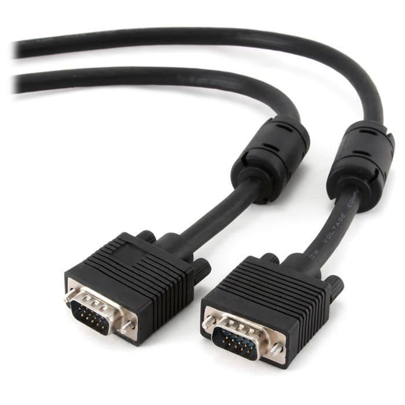 Кабель Cablexpert (CC-PPVGA-15M-B) VGA-VGA HD15M/HD15M с 2-мя фер. кольцами, двойной екран, черний, 15м