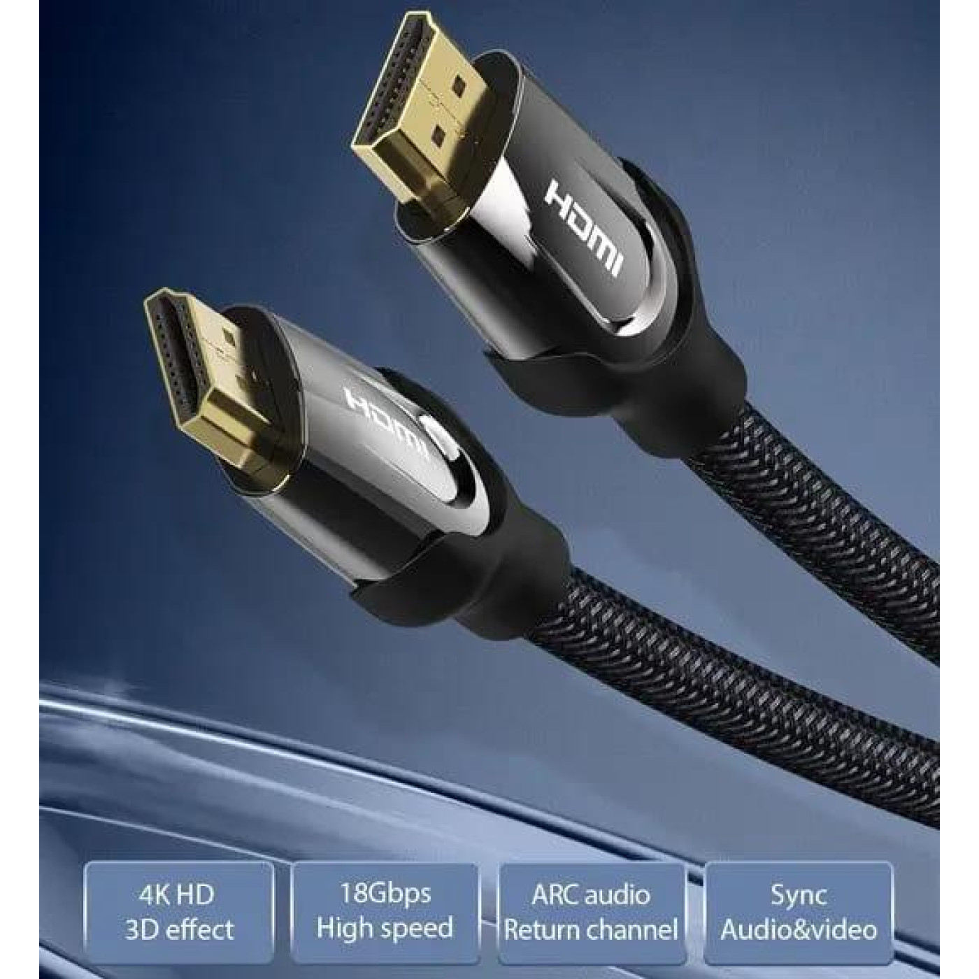 Кабель Vention HDMI-HDMI, 2 m, v2.0 (VAA-B05-B200)