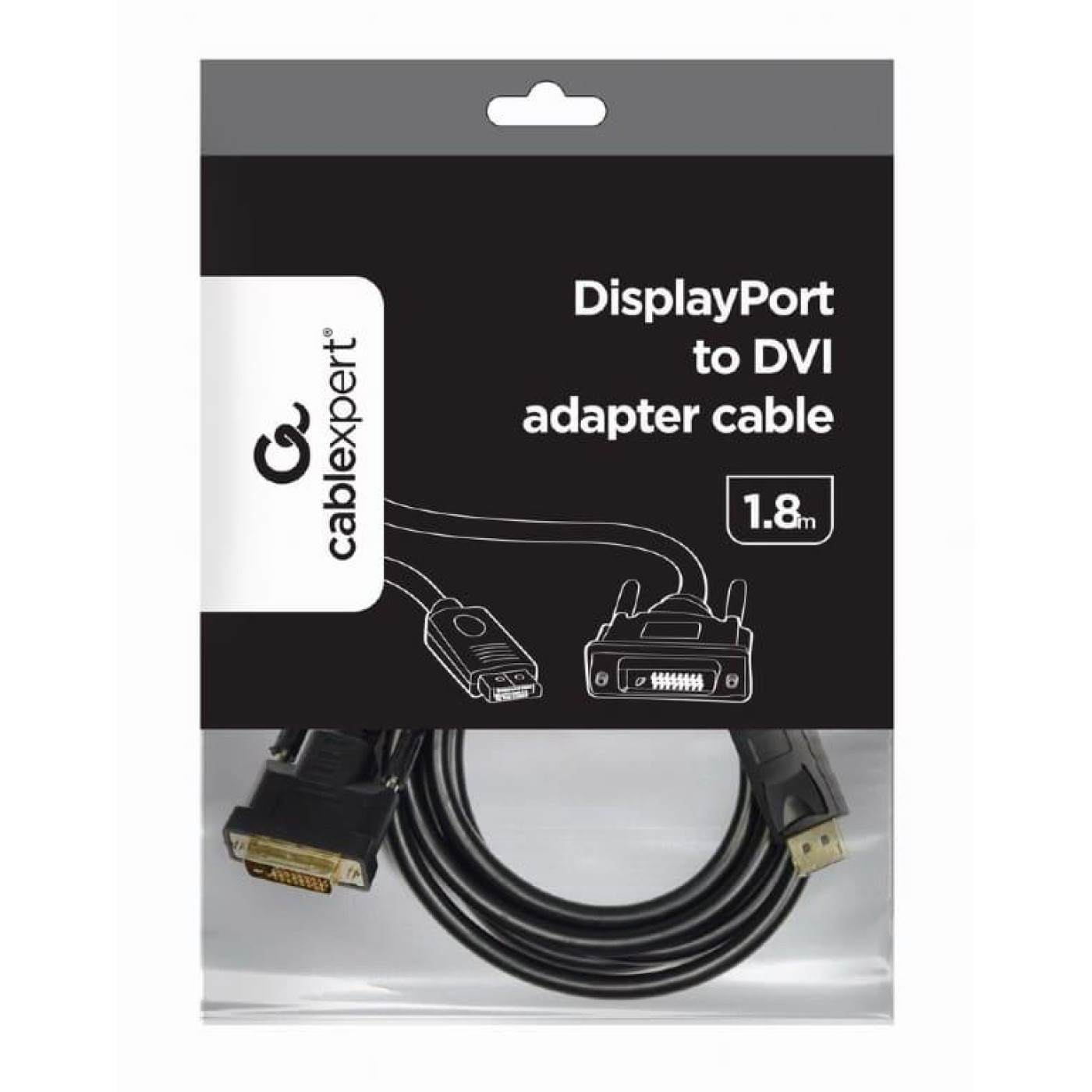 Кабель Cablexpert DisplayPort-DVI 1.8 м (CC-DPM-DVIM-6)