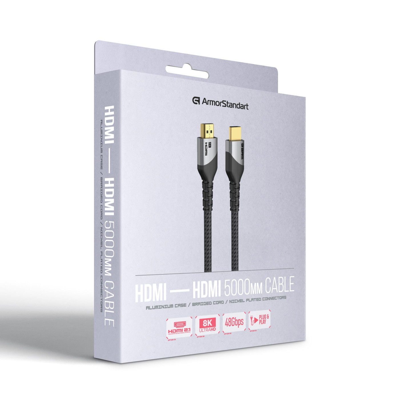 Кабель Armorstandart HDMI-HDMI V 2.1 5 м (ARM89320)