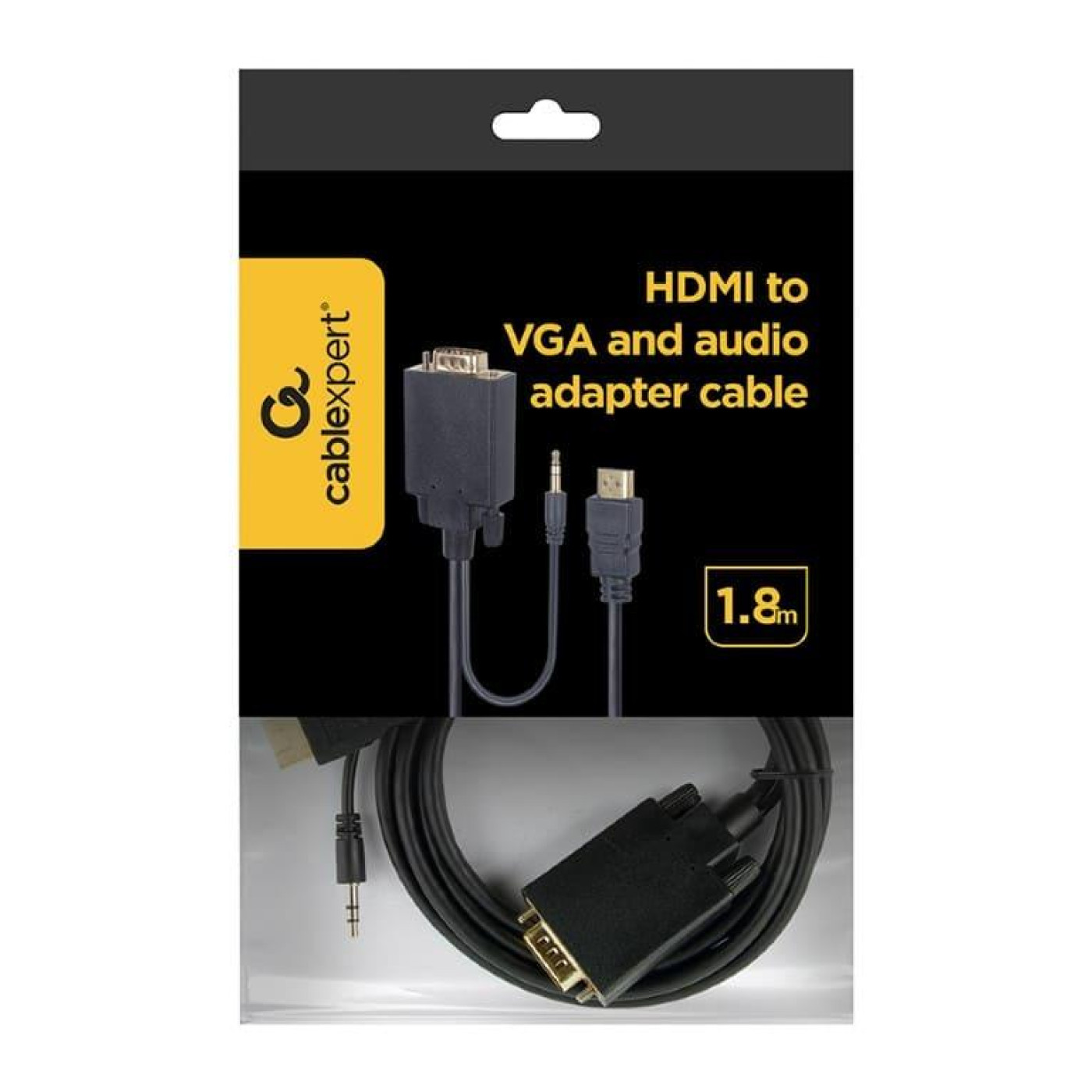 Кабель Cablexpert HDMI-VGA 1.8 м (A-HDMI-VGA-03-6) U1