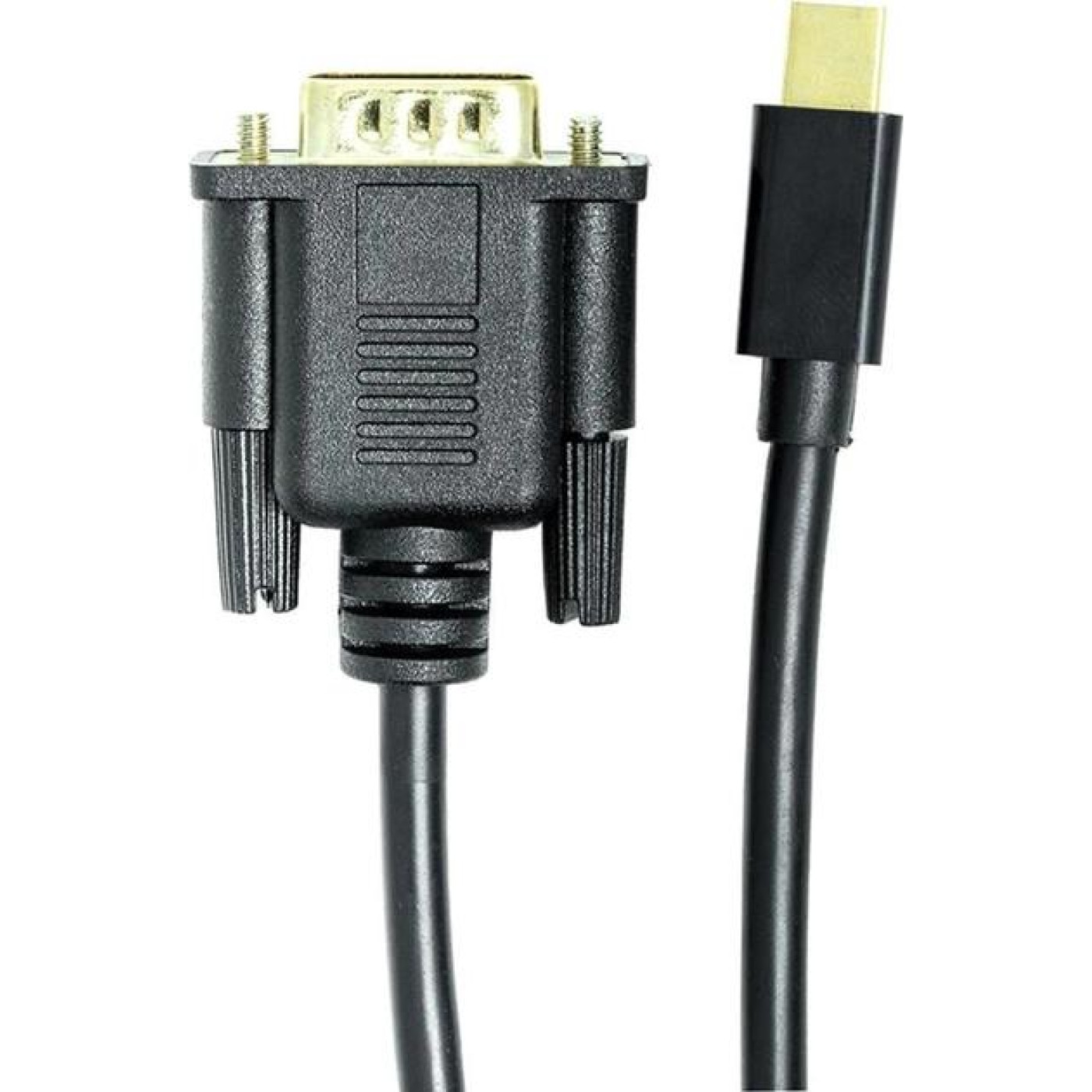 Кабель мультимедійний mini DisplayPort (M) to VGA (M), 1.0m, black PowerPlant (CA911998)