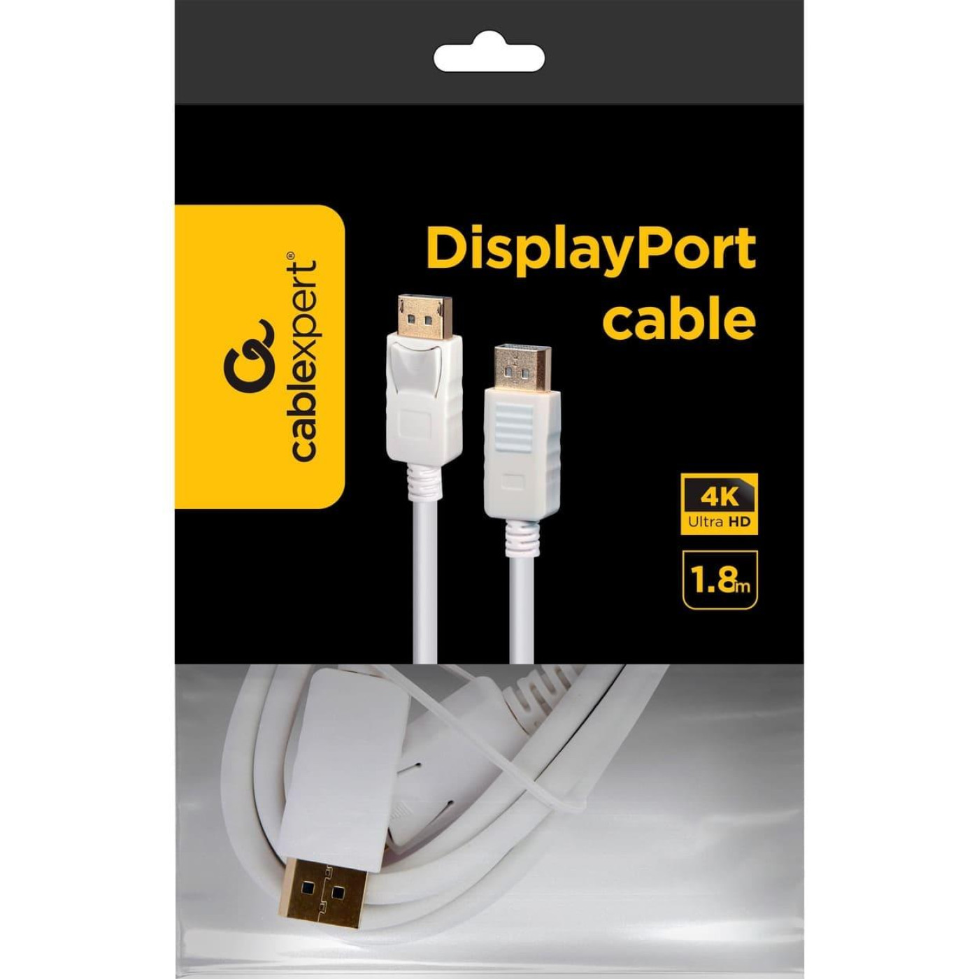 Кабель Cablexpert DisplayPort-DisplayPort V 1.2 1.8 м (CC-DP2-6-W)
