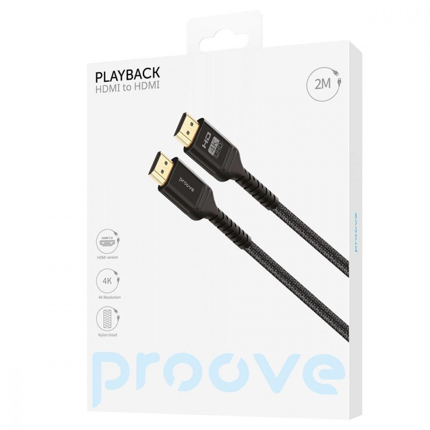 Кабель Proove HDMI-HDMI V 2.0 2 м (DCP220003601)