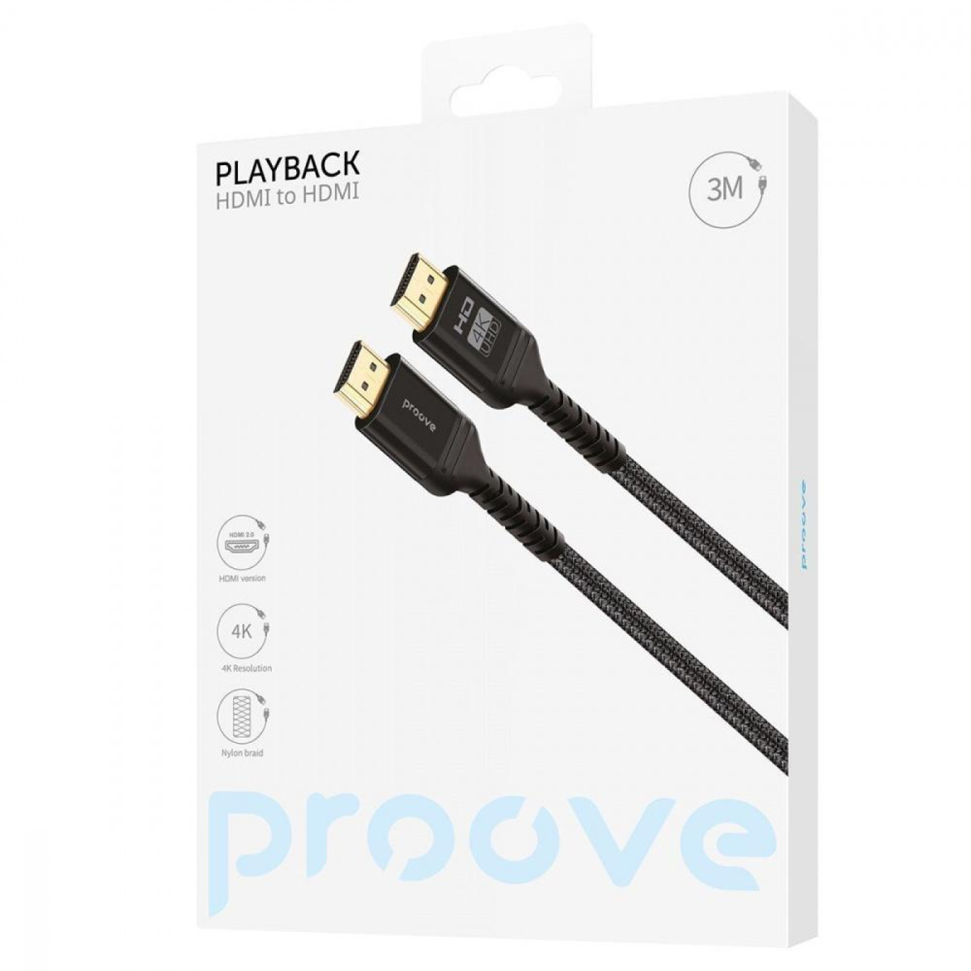Кабель Proove HDMI-HDMI V 2.0 3 м (DCP320003601)