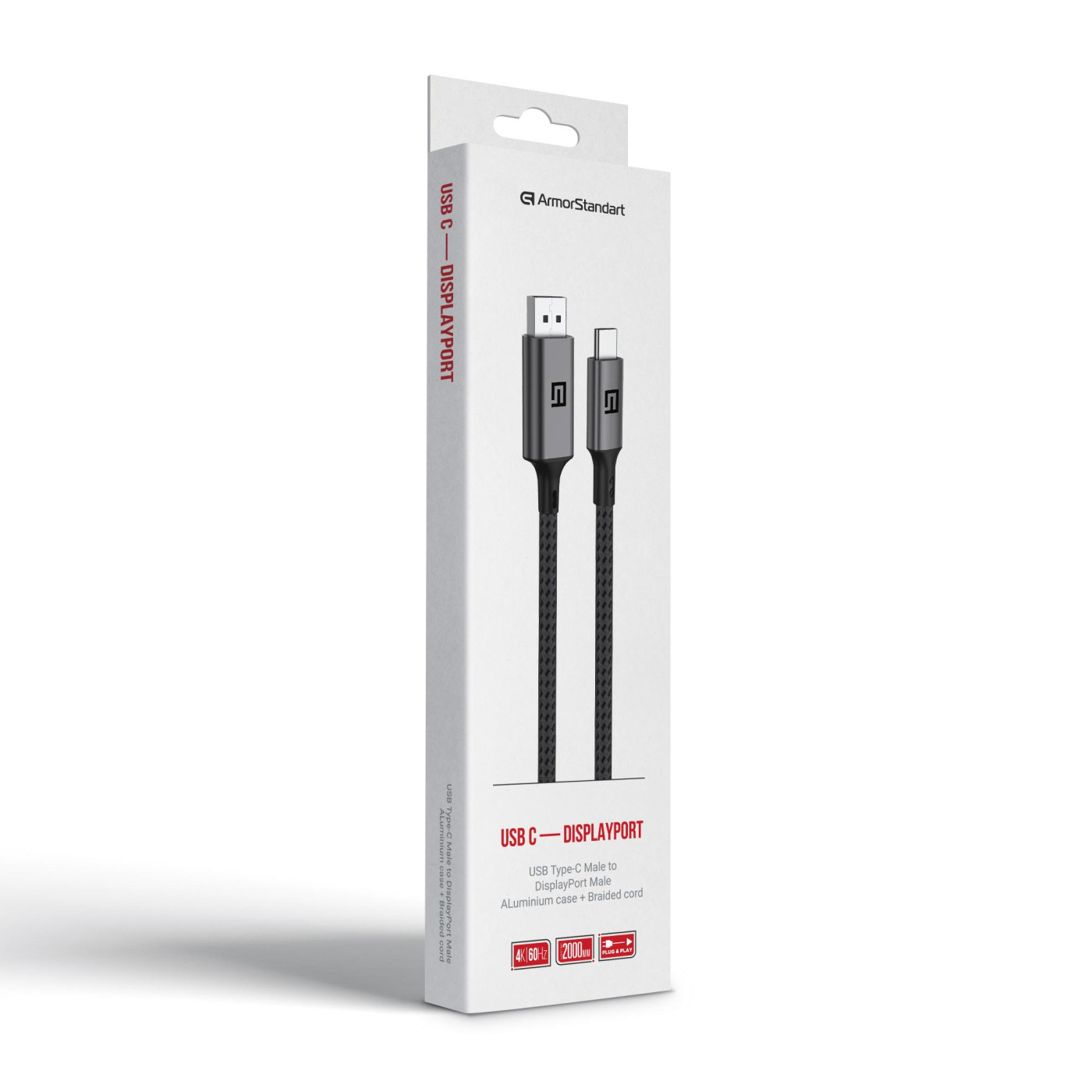 Кабель Armorstandart USB Type C-DisplayPort 2 м (ARM76892)