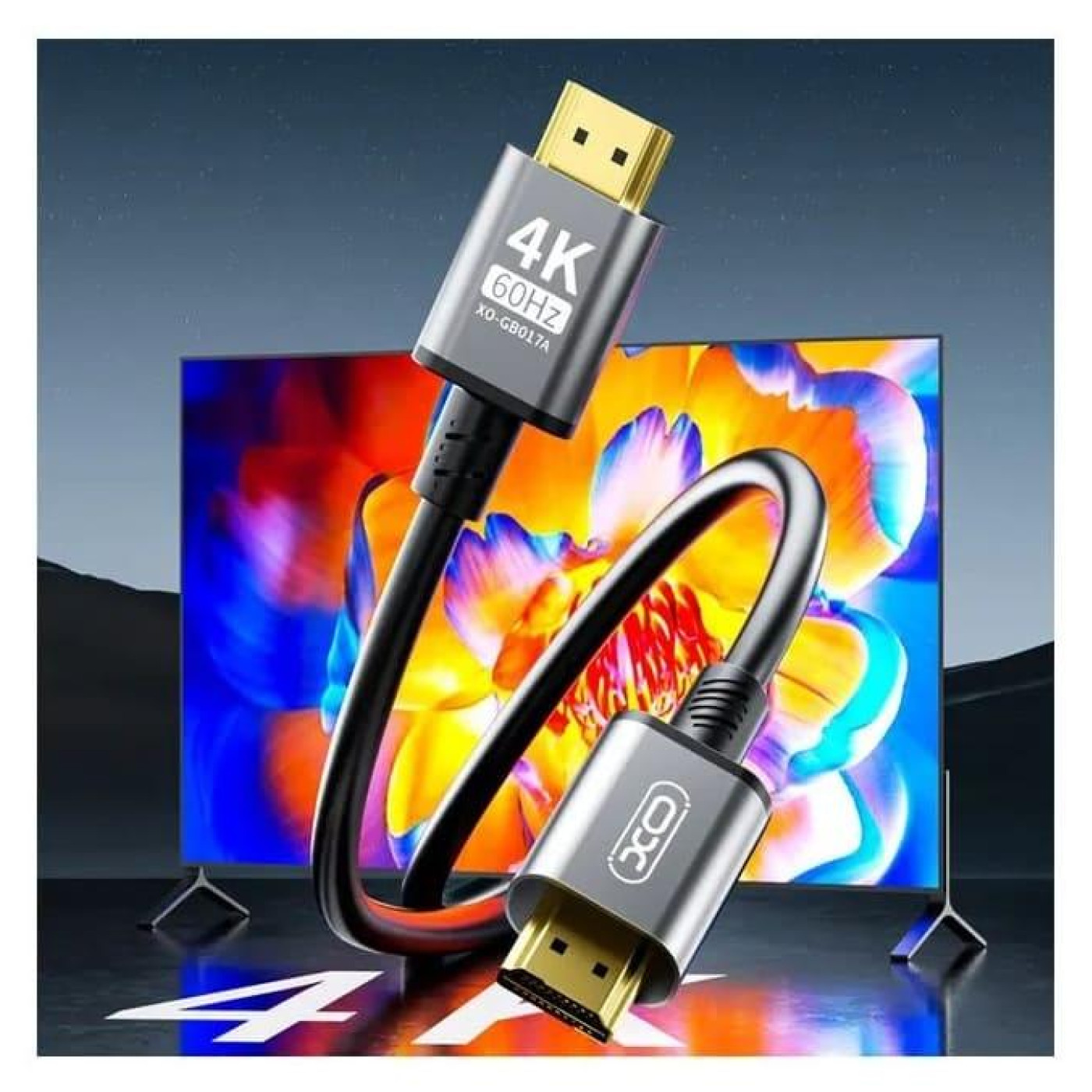 Кабель XO HDMI-HDMI V 2.0 3 м (GB017A-HDMI.tranish)