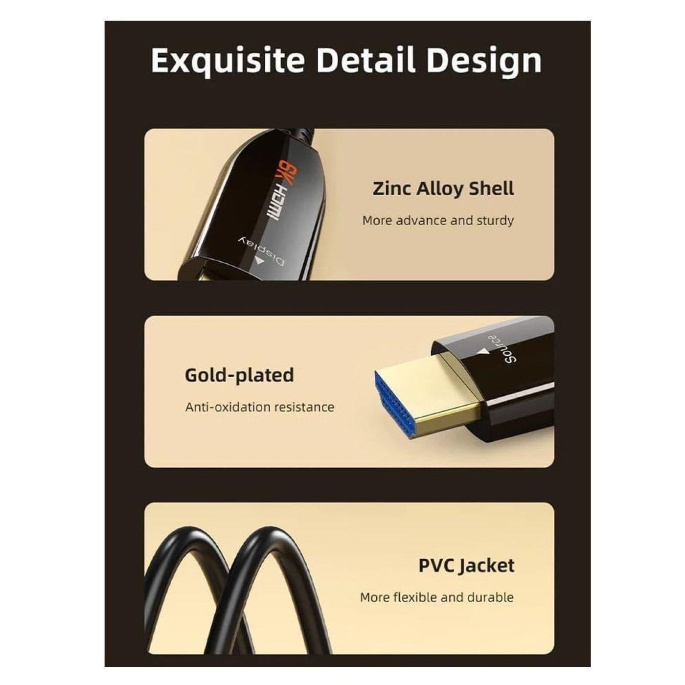 Кабель Cabletime HDMI-HDMI V 2.1 100 м (CA914555)