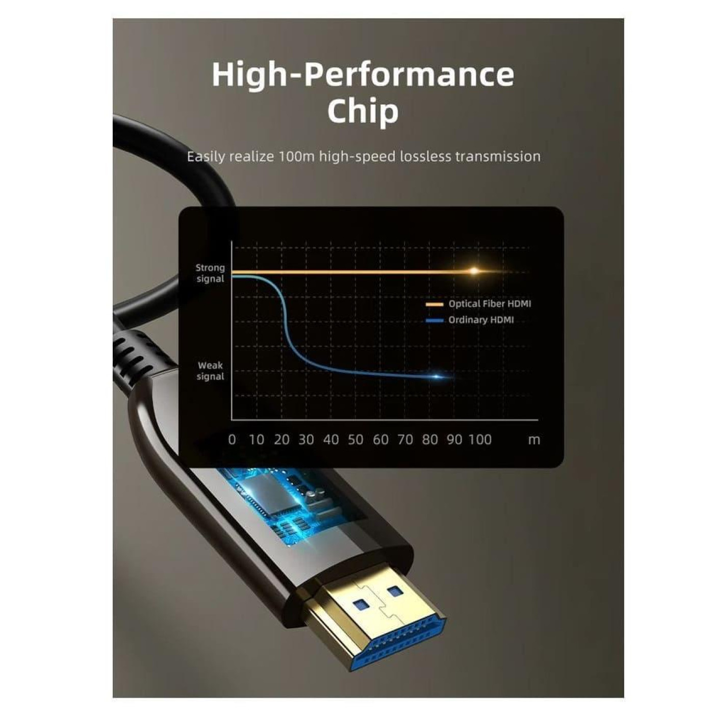 Кабель Cabletime HDMI-HDMI V 2.1 100 м (CA914555)