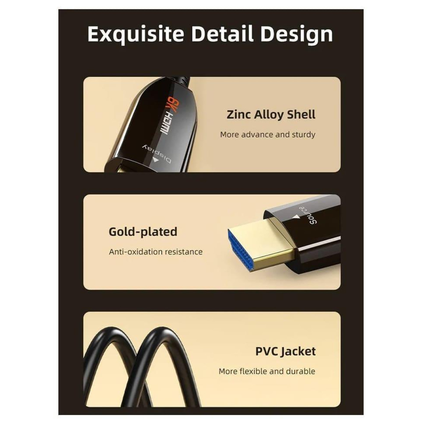 Кабель Cabletime HDMI-HDMI V 2.1 50 м (CA914036)