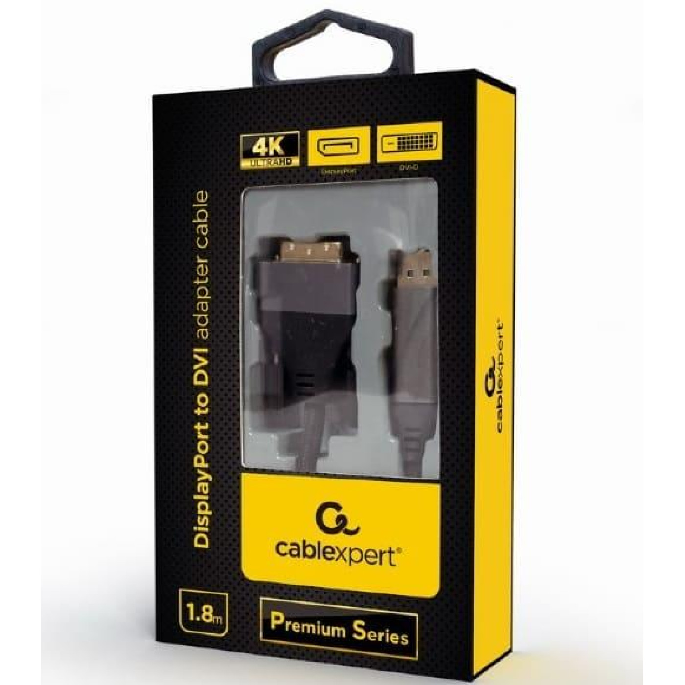 Кабель Cablexpert DisplayPort-DVI 1.8 м (CC-DPM-DVIM-4K-6)