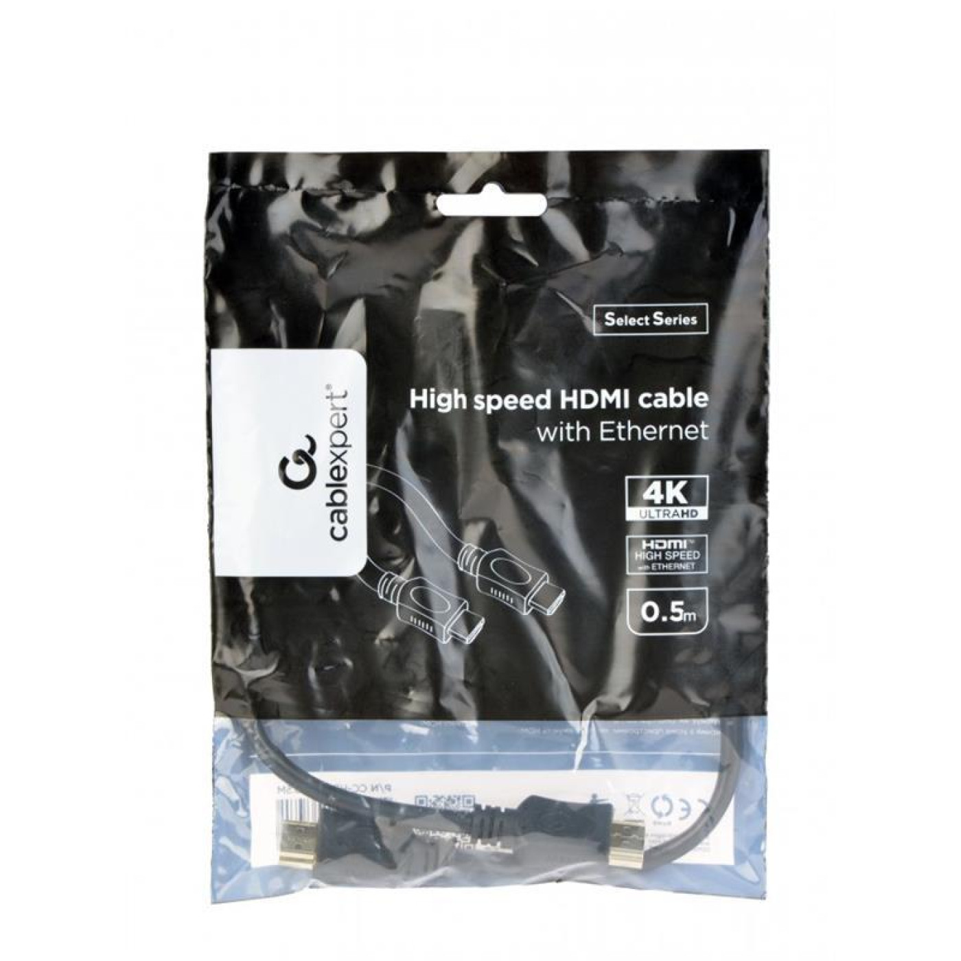 Кабель Cablexpert HDMI-HDMI V 1.4 0.5 м (CC-HDMI4L-0.5M)