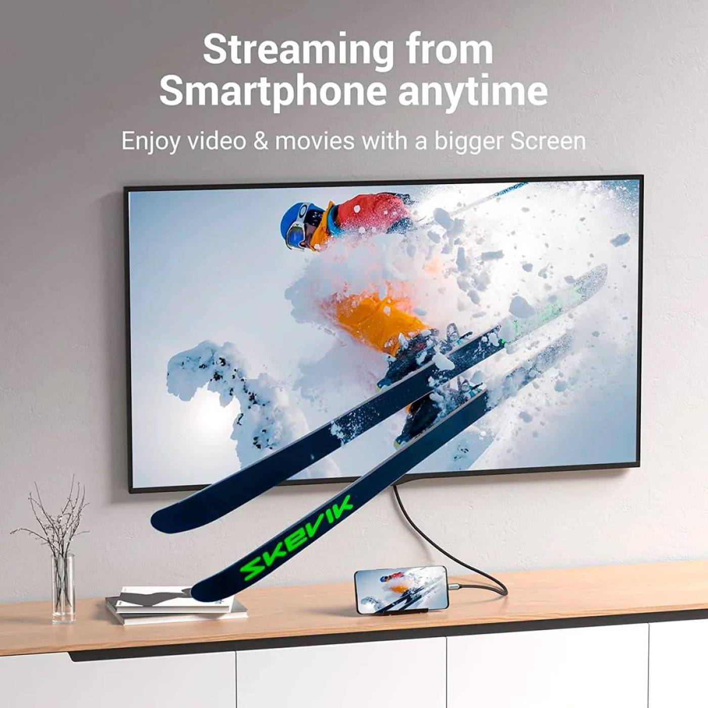 Кабель Vention HDMI-Type-C V 2.0 1.5 м (CRBBG)