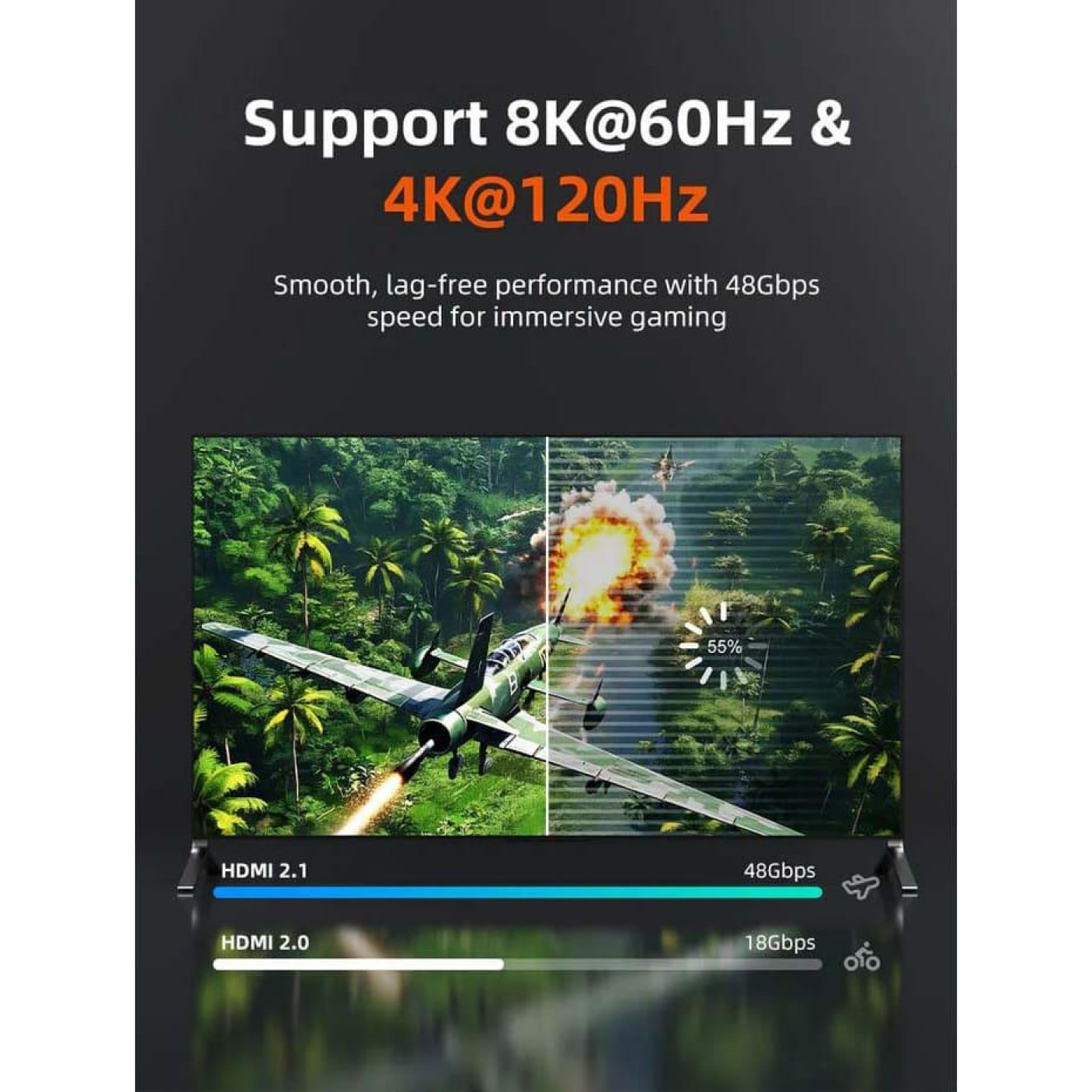 Кабель Cabletime HDMI-HDMI V 2.1 2 м (CA915910)