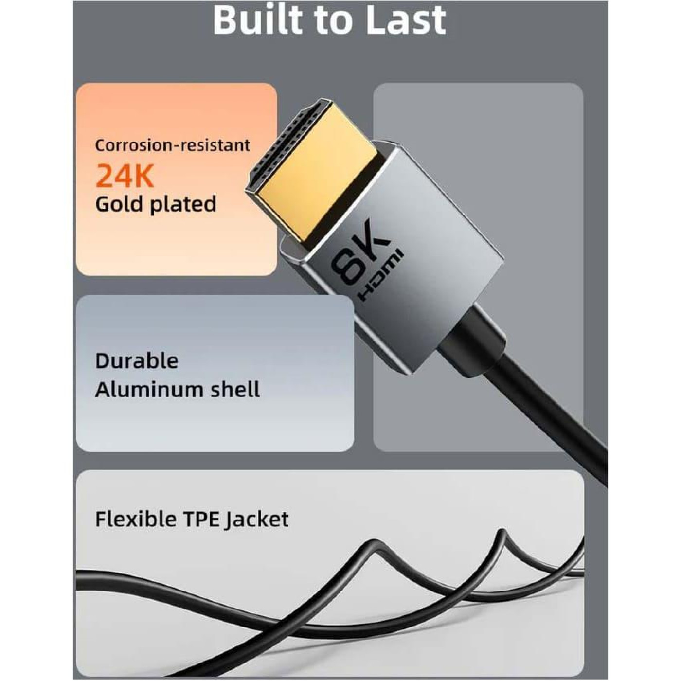 Кабель Cabletime HDMI-HDMI V 2.1 2 м (CA915910)