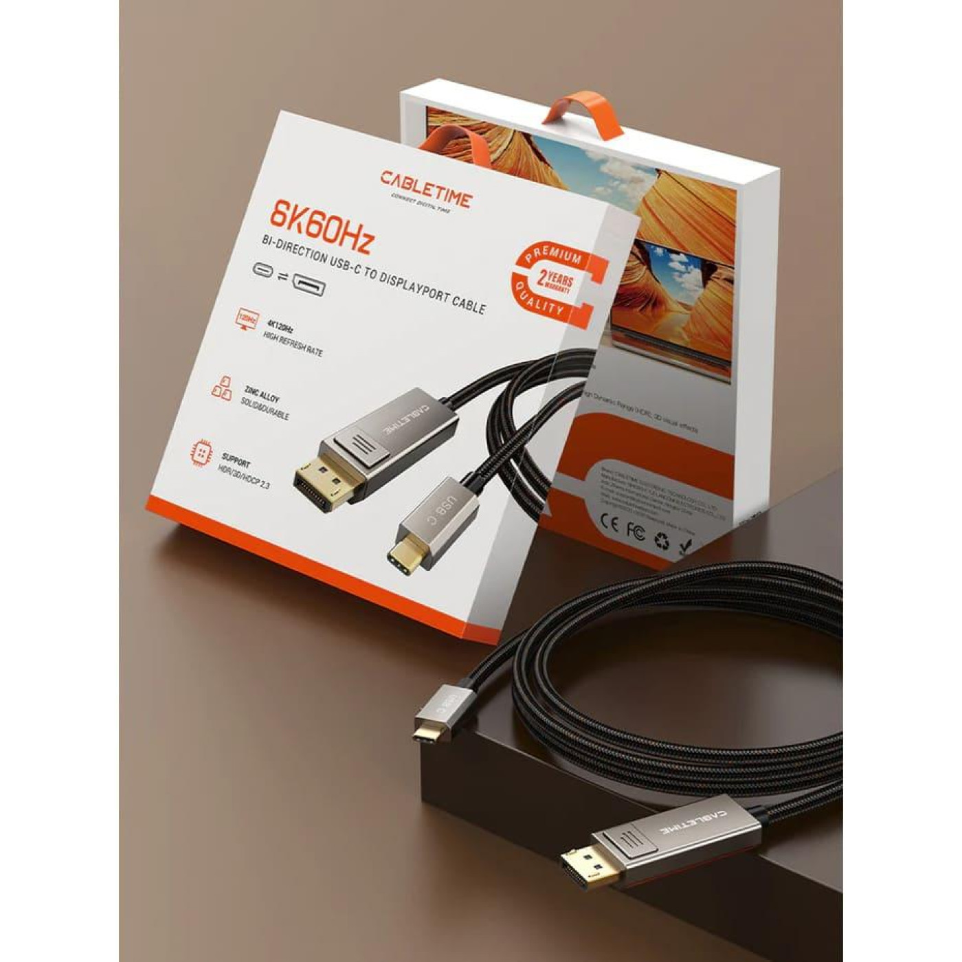 Кабель Cabletime USB Type C-HDMI V 1.4 2 м (CA914074)