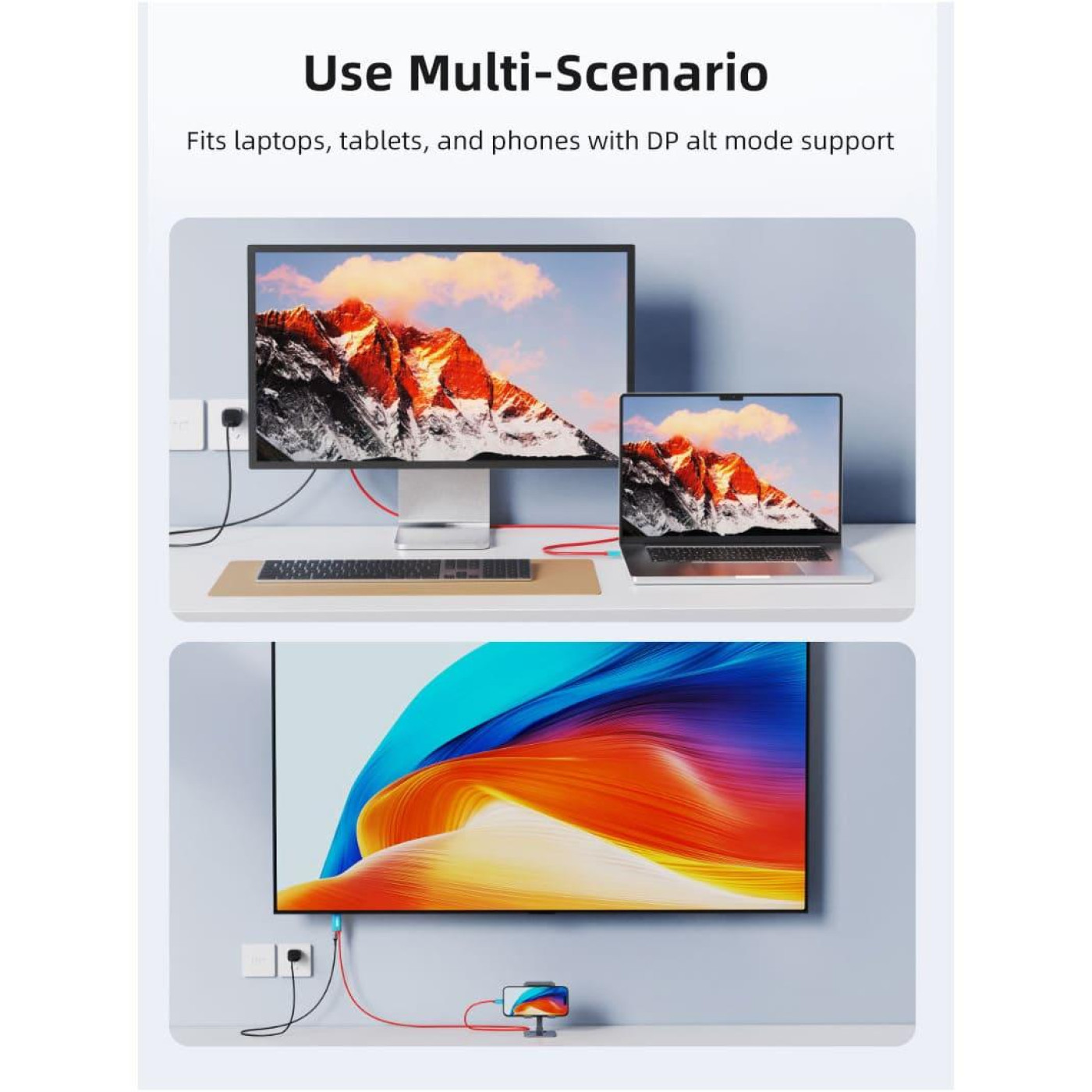 Кабель Cabletime USB Type C-HDMI V 2.0 2 м (CA915798)