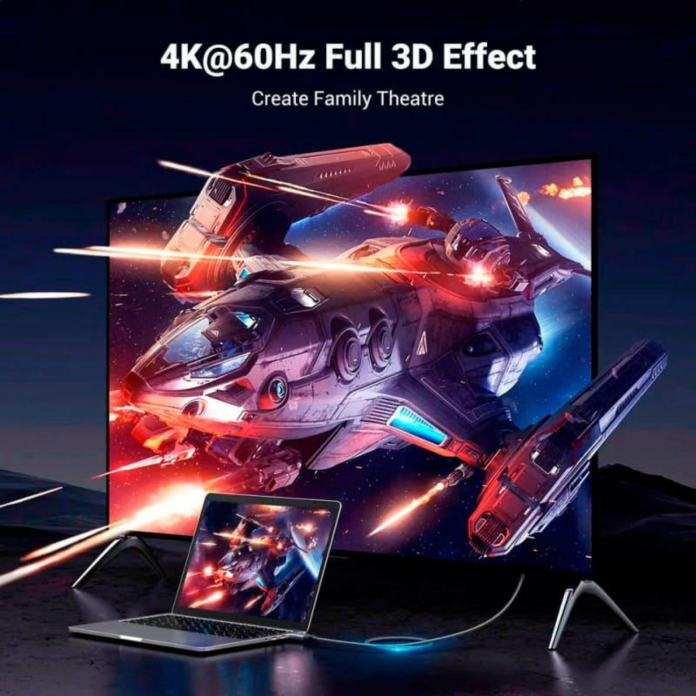 Кабель Ugreen DisplayPort-HDMI V 2.0 3 м (25491)