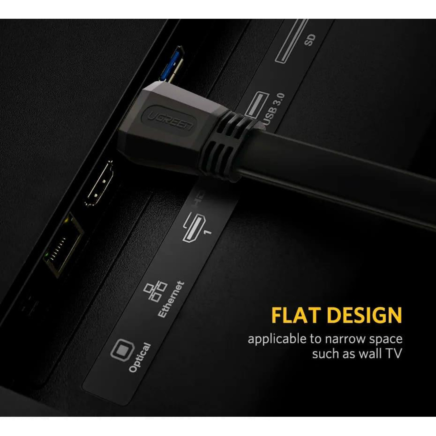 Кабель Ugreen HDMI-HDMI V 2.0 2 м (70159)