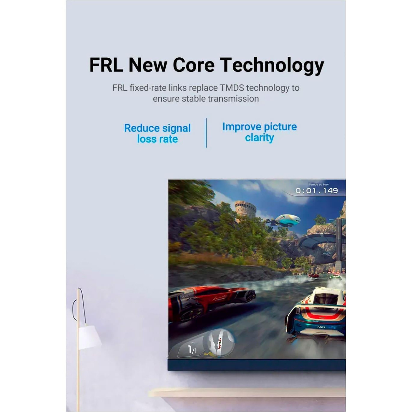 Кабель Vention HDMI-HDMI V 2.1 60 м (ALBBAE)