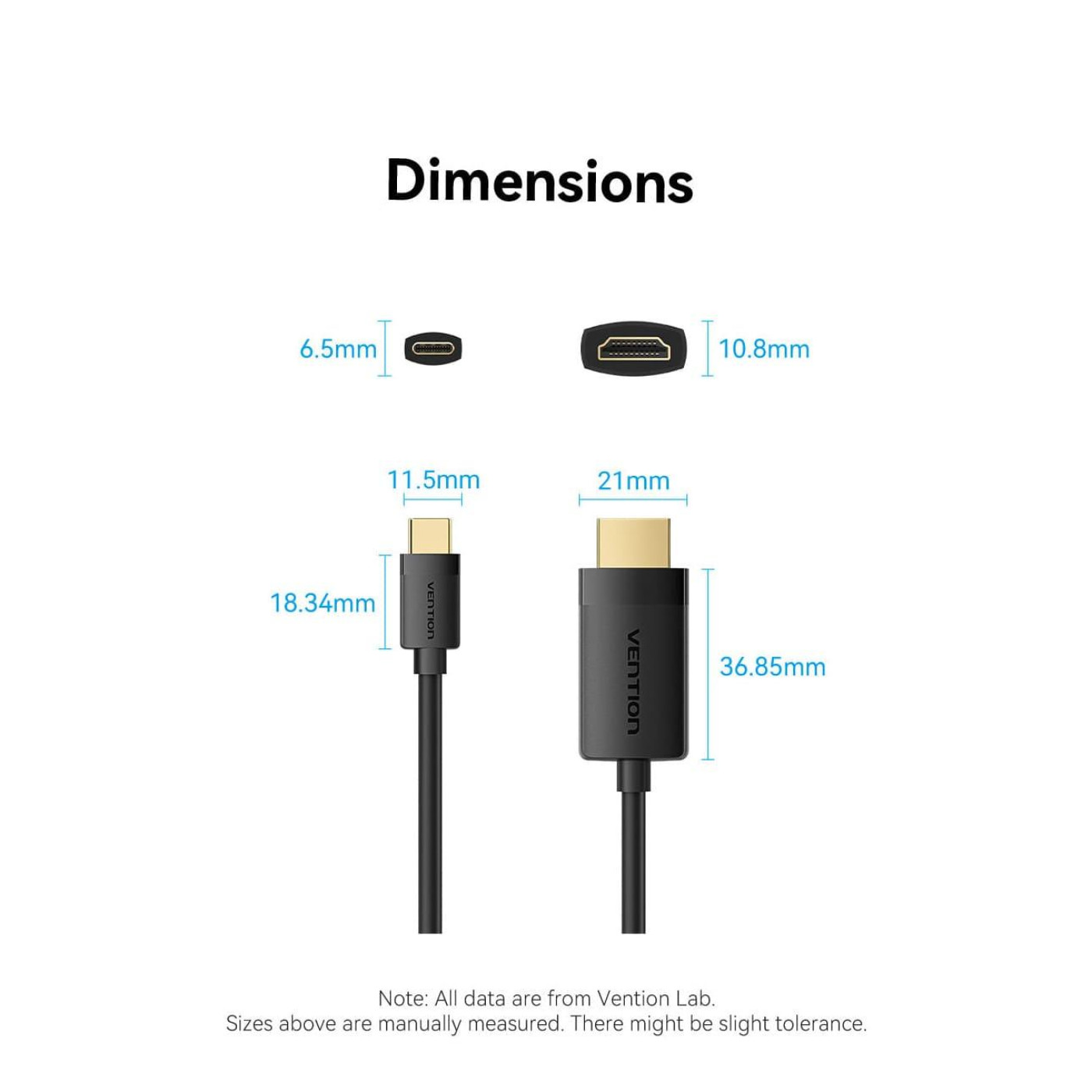 Кабель Vention USB Type C-HDMI V 2.0 2 м (CRIBH)