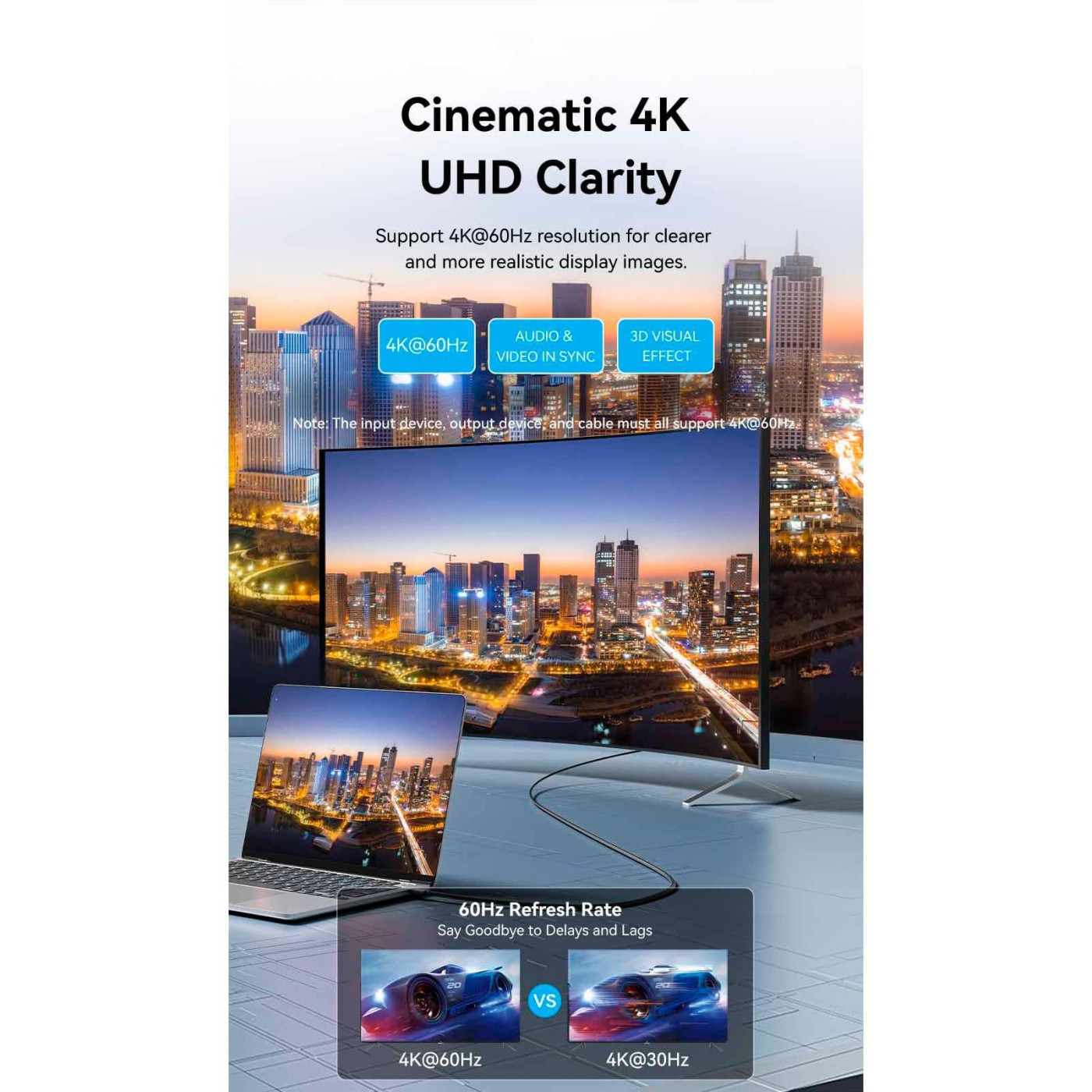 Кабель Vention USB Type C-HDMI V 2.0 2 м (CRIBH)