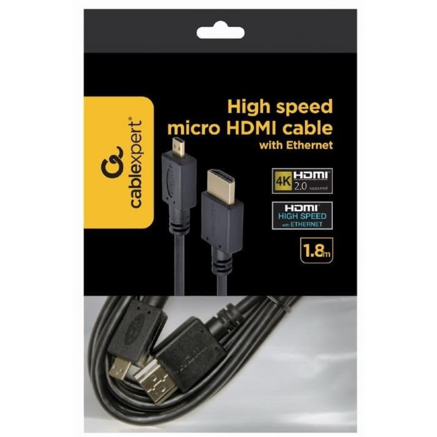 Кабель Cablexpert HDMI-microHDMI 1.8 м (CC-HDMID-6)