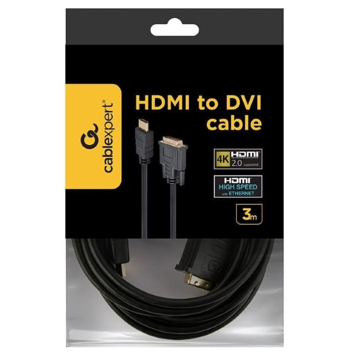 Кабель Cablexpert HDMI-DVI 3 м (CC-HDMI-DVI-10)