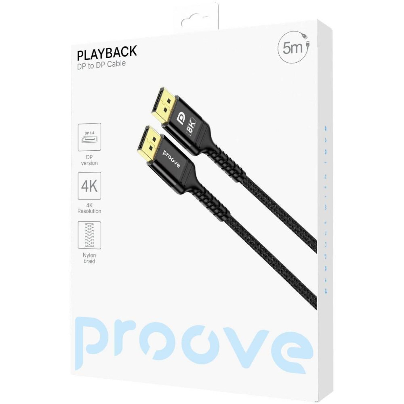 Кабель Proove DisplayPort-DisplayPort V 1.4 5 м (DCPD52003601)