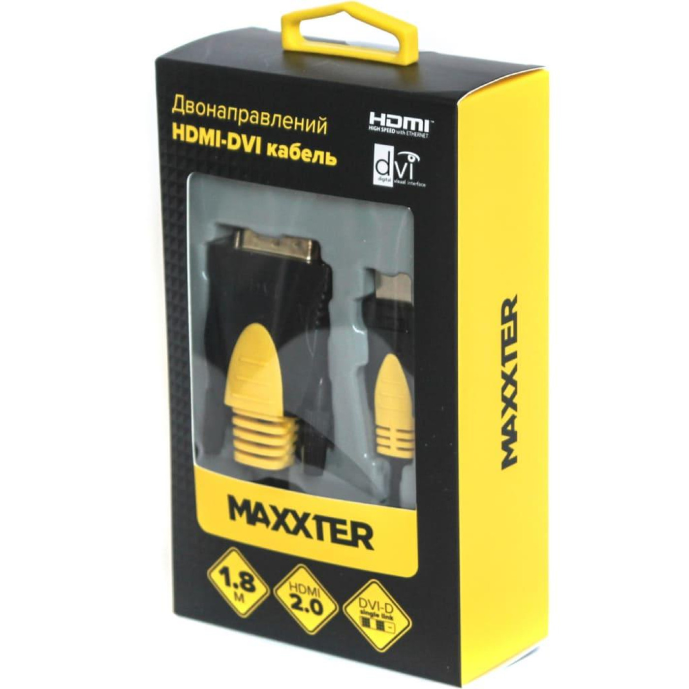Кабель Maxxter HDMI-DVI 1.8 м (CCBP-HDMI-DVI-1.8)