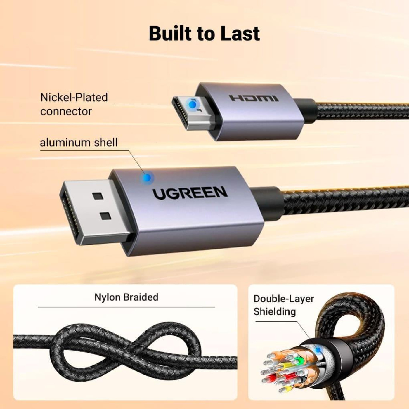 Кабель Ugreen DisplayPort-HDMI V 2.0 2 м (UGR-35842)