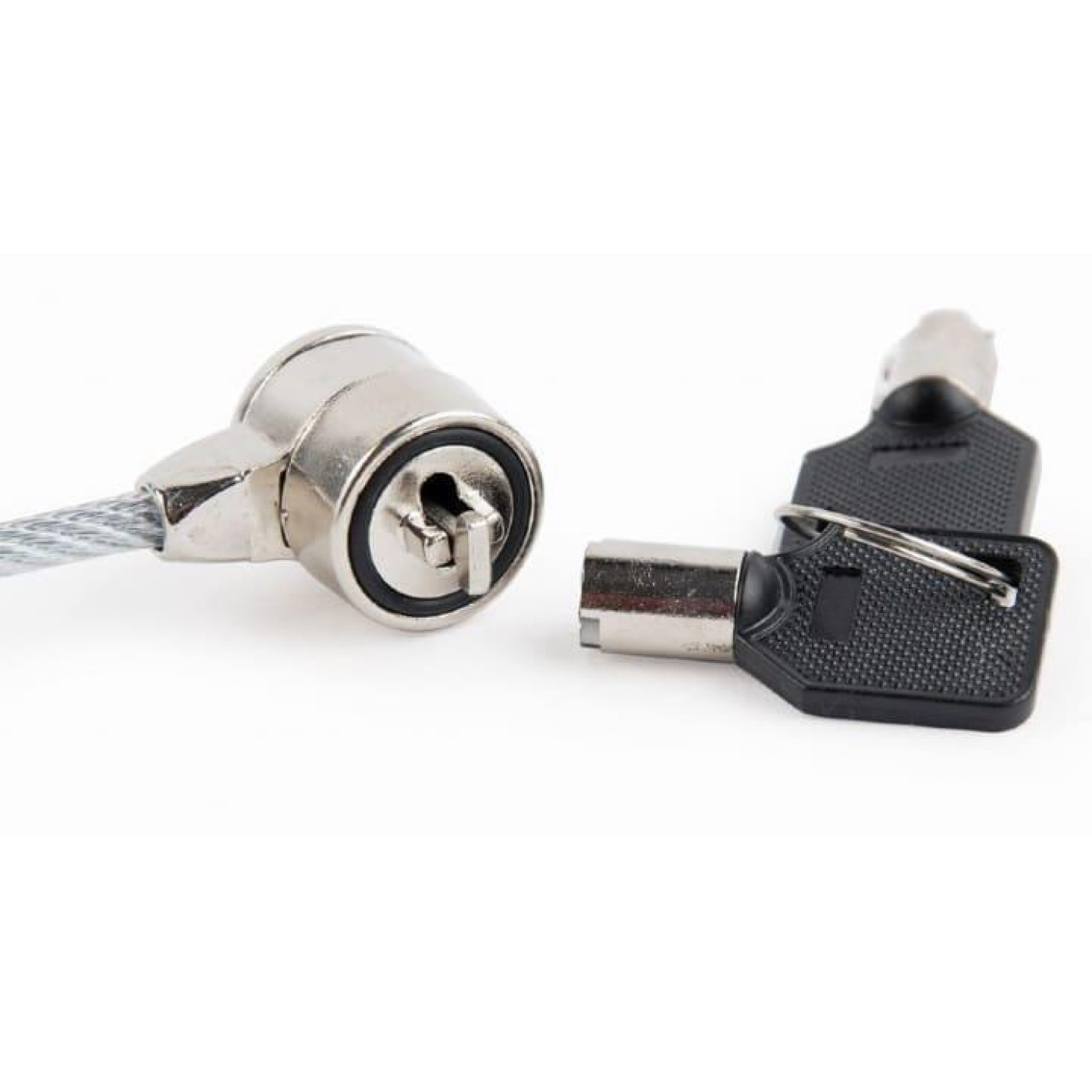 Замок для ноутбука Gembird LK-CL-01, кодовый замок на 4 цифры, длина - 1.8 м, толщина троса - 4 мм